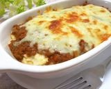 ホワイトソースとミートソスの餅グラタン作り方12写真