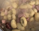 ニョッキとハムのクリームソース作り方3写真