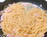 カルボナーラ風スパゲティ作り方5写真