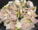 白菜と豚ばら肉のゆず胡椒炒め♪作り方2写真