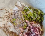 野沢菜、塩昆布、梅ゆかり混ぜご飯おにぎり作り方4写真