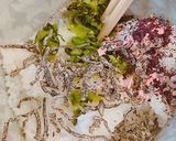 野沢菜、塩昆布、梅ゆかり混ぜご飯おにぎり作り方5写真