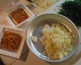 香りがスタミナ★にらの納豆チャーハン作り方1写真