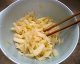 白菜の軸の梅昆布茶漬け作り方5写真