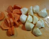 じゃが芋と豚挽き肉のとろみあん作り方1写真