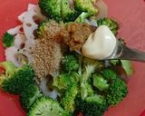 れんこんとブロッコリーの味噌マヨ和え作り方6写真