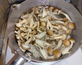 豆腐蟹かましめじの中華かき玉スープ作り方1写真