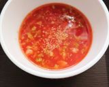 【離乳食後期】手軽にトマトスープ✩.*˚作り方3写真