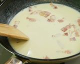～生クリームなし～牛乳の濃厚カルボナーラ作り方5写真