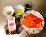 簡単！ビーツとサーモンのポン酢蒸し焼き作り方1写真