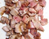 たっぷり牛ステーキ肉とクレソンの混ぜご飯作り方9写真