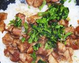 たっぷり牛ステーキ肉とクレソンの混ぜご飯作り方14写真