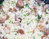たっぷり牛ステーキ肉とクレソンの混ぜご飯作り方15写真