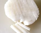 大根の梅おかか和え作り方1写真