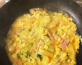 白菜とベーコンの卵とじ作り方4写真
