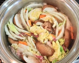 白菜と牛肉のミルフィーユ風・すき焼き風作り方6写真