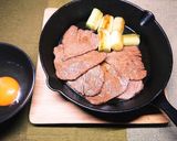 フライパンDE一人すき焼き肉＆おじや♪作り方7写真