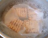 簡単　焼き豆腐だけで一品　豆腐の酒煮作り方3写真