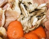 鶏肉とブロッコリー＆キャベツの豆乳鍋作り方2写真
