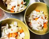 全てレンジ胸肉根菜の生姜スープ蒸し煮作り方9写真