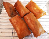 鰯の蒲焼きと玉ねぎの春巻き☆味変レシピ作り方3写真