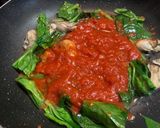 絡めるだけ牡蠣とほうれん草のアラビアータ作り方5写真