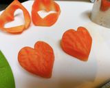 お弁当に♡立体のハート型人参♡♡作り方2写真