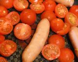 ソーセージとプチトマトのケチャップ甘炒め作り方2写真