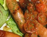 ソーセージとプチトマトのケチャップ甘炒め作り方4写真