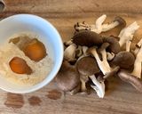 簡単に美味しい【ひらたけと卵のバター炒め作り方1写真
