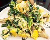 簡単★ほうれん草と舞茸のたまご焼き作り方6写真