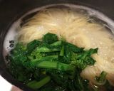 いか明太と菜花のパスタ作り方1写真