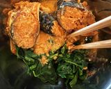 春菊のサバ缶和え☆10分以内簡単おつまみ作り方4写真