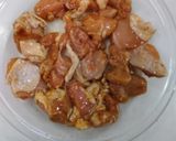 レンジで簡単お弁当★とりモモ肉の焼き肉味作り方2写真