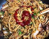 白菜で焼きそば作り方7写真