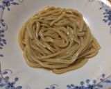 ポン酢とオリーブ油の釜たまサラダうどん作り方4写真
