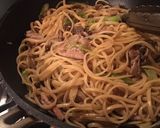 木の子と豚の和風パスタ作り方6写真