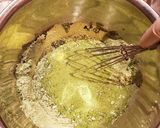 混ぜて焼くだけ！栗と抹茶のおからケーキ作り方3写真