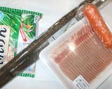 豚肉の肉巻き♪簡単いんげん牛蒡人参作り方1写真