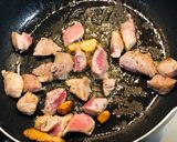 豚ロース肉としめじのパスタ作り方2写真