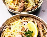 豚ロース肉としめじのパスタ作り方6写真