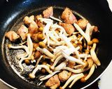 豚ロース肉としめじのパスタ作り方3写真