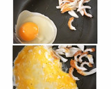 豆苗ちくわ卵の簡単炒めもの作り方3写真