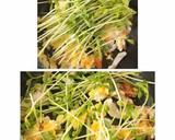 豆苗ちくわ卵の簡単炒めもの作り方4写真