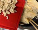 筍と蓮根と鶏皮の中華風炒め作り方5写真