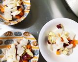 全てレンジ根菜だけ肉なしミルクあんサラダ作り方5写真