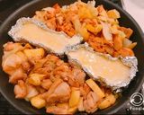 レンジで時短！鶏むね肉で、チーズ鶏ちゃん作り方8写真