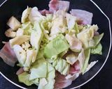 簡単★豚肉と春キャベツの塩にんにく炒め作り方3写真