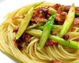 簡単！ドライトマトとアスパラのパスタ♪作り方3写真