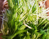 ささみと水菜のごまポンザーサイ和え作り方4写真